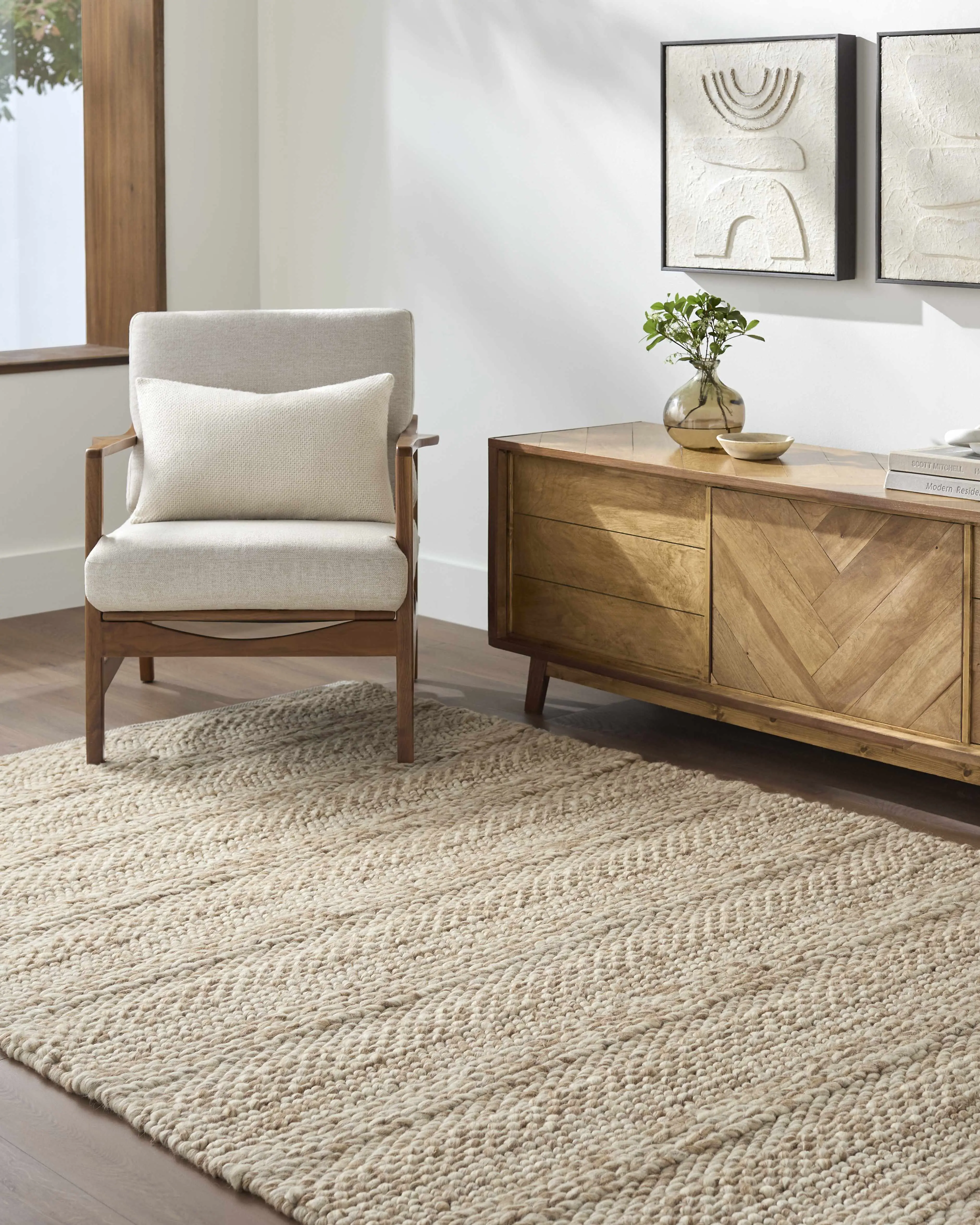 Clarke Dark Beige Area Rug Clarke Dark Beige Area Rug