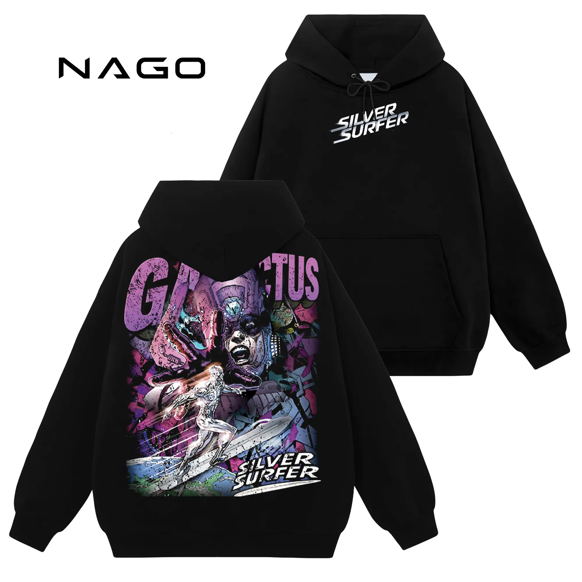 [Nago Shop] Limited Silver Surfer Herald of the End Galactus Cosmic Devourer - Real Steel #484 Unisex Cotton TShirt Sweatshirt Hoodie Top, Retro 90s Y2K Graphic Seamless Basic Casual Everyday Streetwear Tops, Gift For You