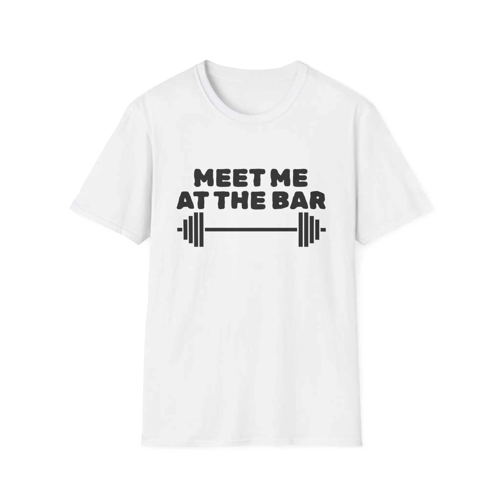 Meet Me at the Bar barbell T-Shirt | Fitness Gym Weightlifting Tee