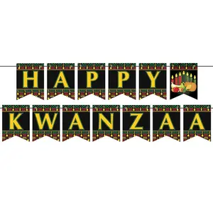 Festive 6x7FT Happy Kwanzaa Celebration Banner