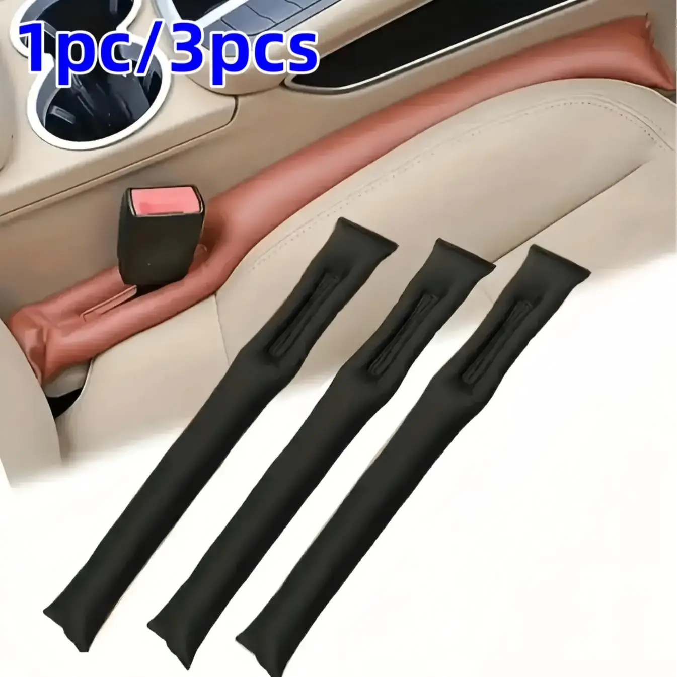 Black Friday Early Deals Solid Car Seat Gap Filler Pad for Summer, Universal Car Seat Filler Cushion Car Seat Gap Filler, Car Accessories, Car Gadgets