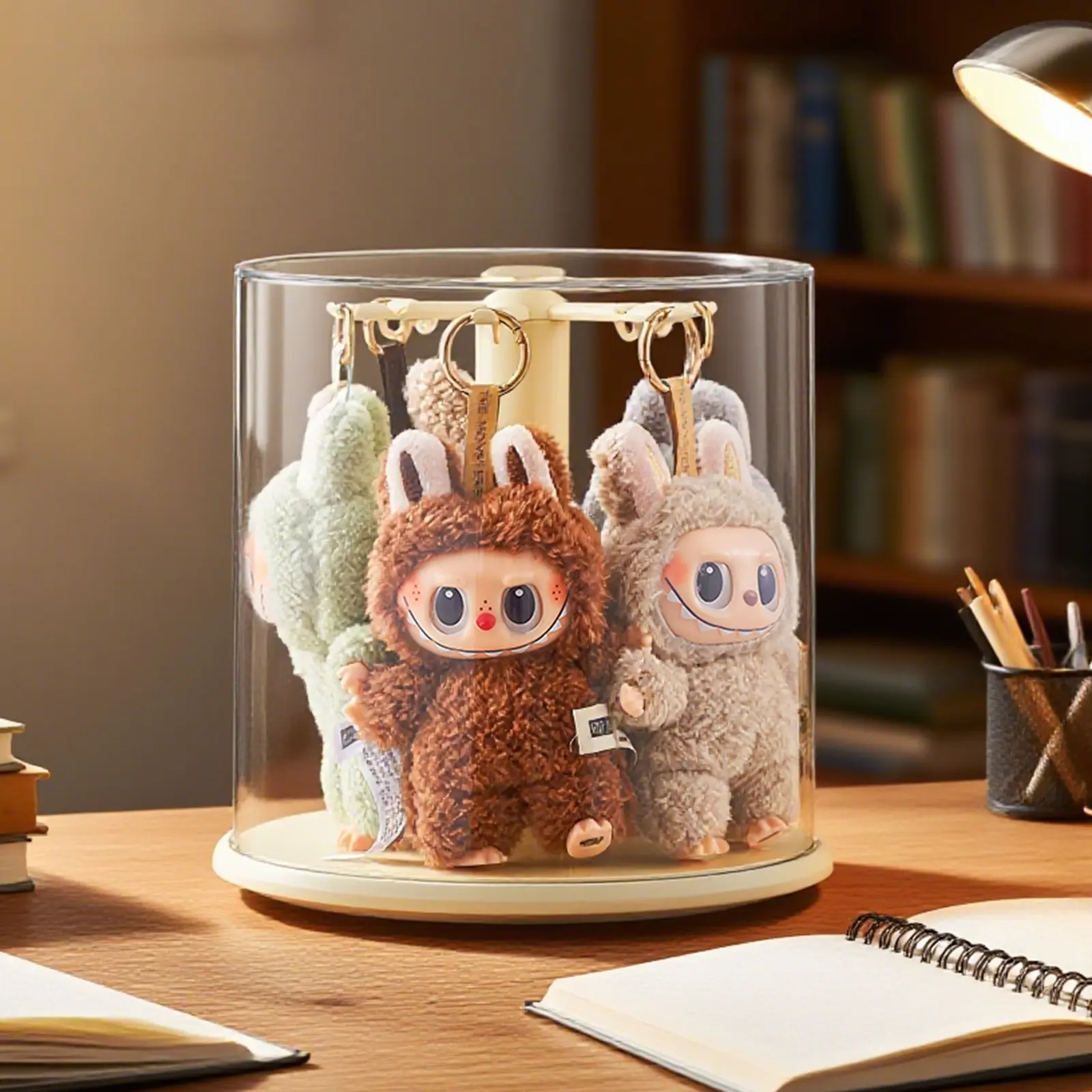 UFORU Revolving Clear Acrylic Doll Organizer - Perfect for Collectors!