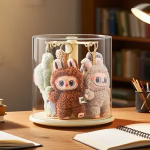 UFORU Revolving Clear Acrylic Doll Organizer - Perfect for Collectors!