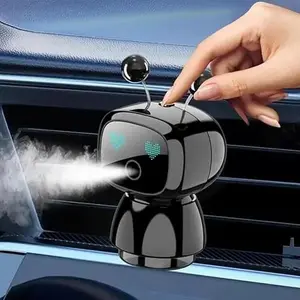 Joytutus Summervibes V3 Model Robot Intelligent Aromatherapy Machine Smart Cute Car Air Freshener Fine Spray Fillable Four-Gear Adjustment Vibration Sensing On-Off Large Capacity Long-Lasting Cologne Scent,summervibes