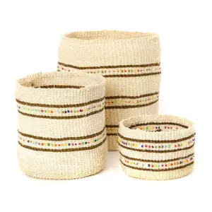 Petite Kitui Baskets: Cream