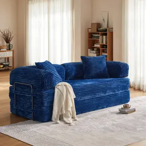 ALTRIGUS 80 Inch Convertible Sleeper Sofa Bed, Folding Floor Mattress Couch with Fixed-Shape Frame, Futon Boneless Couch Lounge Loveseat with Pull Out Bed, No Assembly Required
