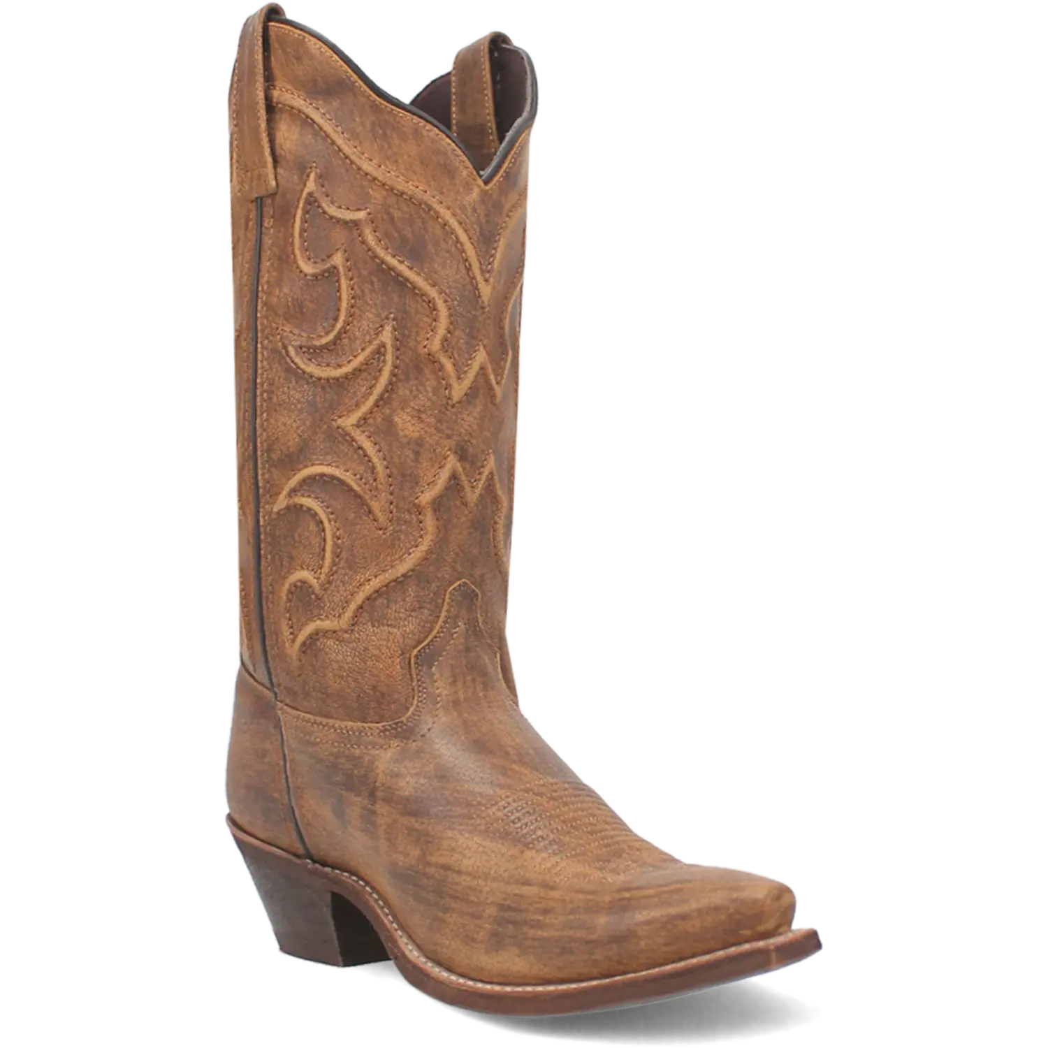 Laredo Ladies Reva Snip Toe Honey Brown Western Boots 54267