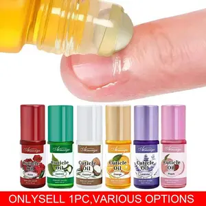 Natural Cuticle Oil – 6PCS/1PC Revitalizing Cuticle Oil with Vitamin E, Overnight Cuticle Softener & Nail Strengthener, GrapeSeed Oil Nail Protector for Damaged Skin, Thin Nails, Peeling Cuticles – Professional Manicure Care Kit