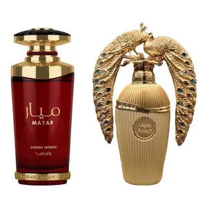 Lattafa Afeef & Mayar Cherry Intense Bundle Set for Unisex Eau de Parfum Spray, 3.4 Ounce
