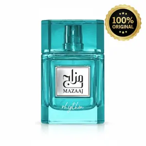 Zimaya Afnan Mazaaj Rhythm Eau de Parfum 100ml Unisex Fresh Amber Citrus Fragrance with Grapefruit Bergamot & Amber Notes for Men & Women