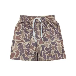 Boys' Camo Print Shorts Set, Summervibes Hunting Camo Casual Clothes for Active Play, Outdoor Adventures,summervibes