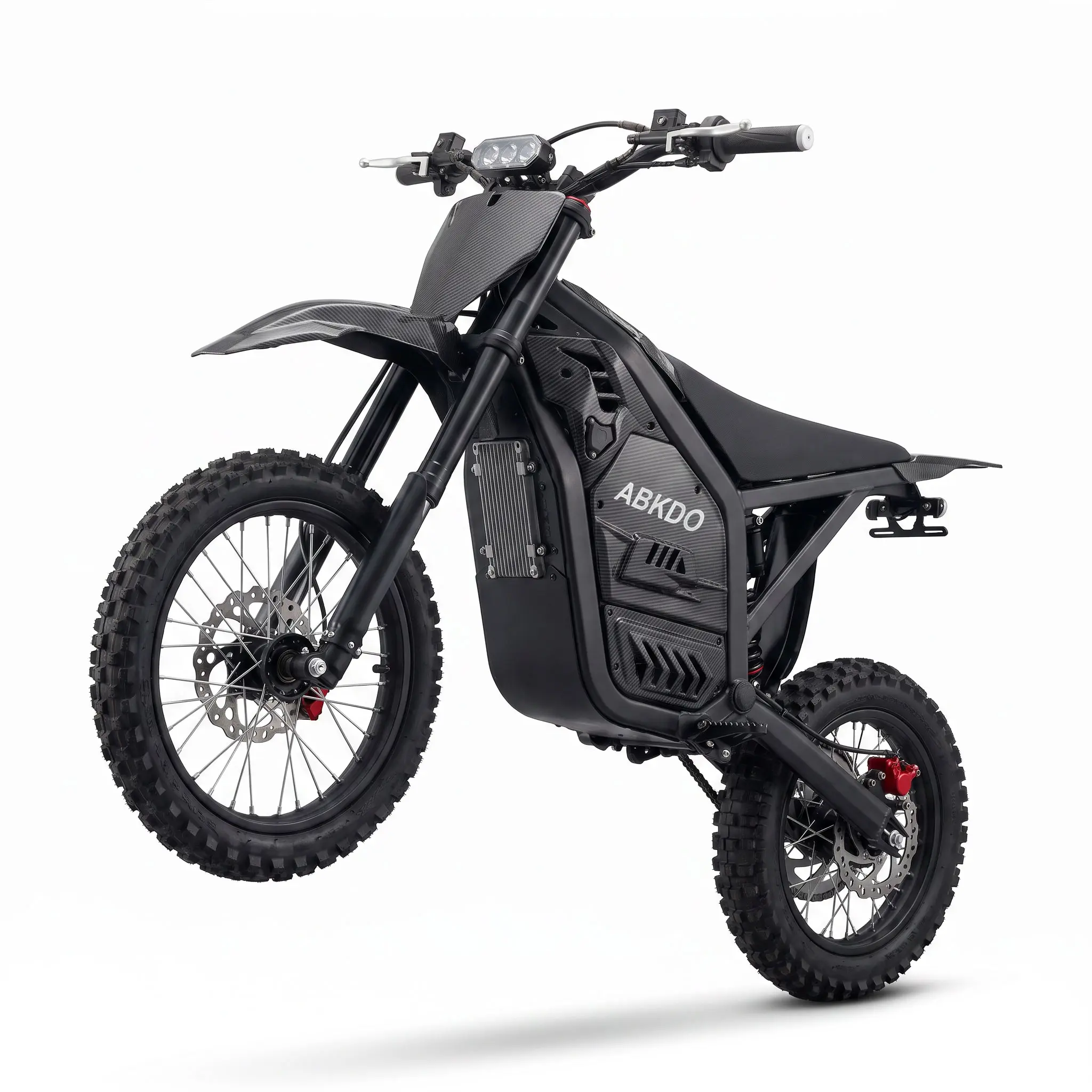 ABK-07 Electric Dirt Bike for Adults & Teens, 4000W Peak Motor, 48V 23Ah Battery, 45 MPH Max Speed, 40 Miles Range, Dual Suspension Off-Road Ebike with 14”/12” Tires