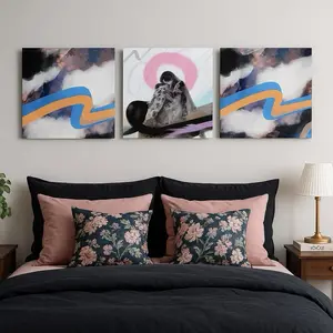 Abstract Dream Cloud Artwork 16x16 - Modern Wall Decor for Your Home Aluminium Room Artistic Ornaments Print Photo Decoration