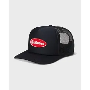 Quiksilver | Dwell On Me Hat | 5-Panel Mesh Snapback | Screen Print Logo | Breathable Polyester | Casual & Outdoor Use