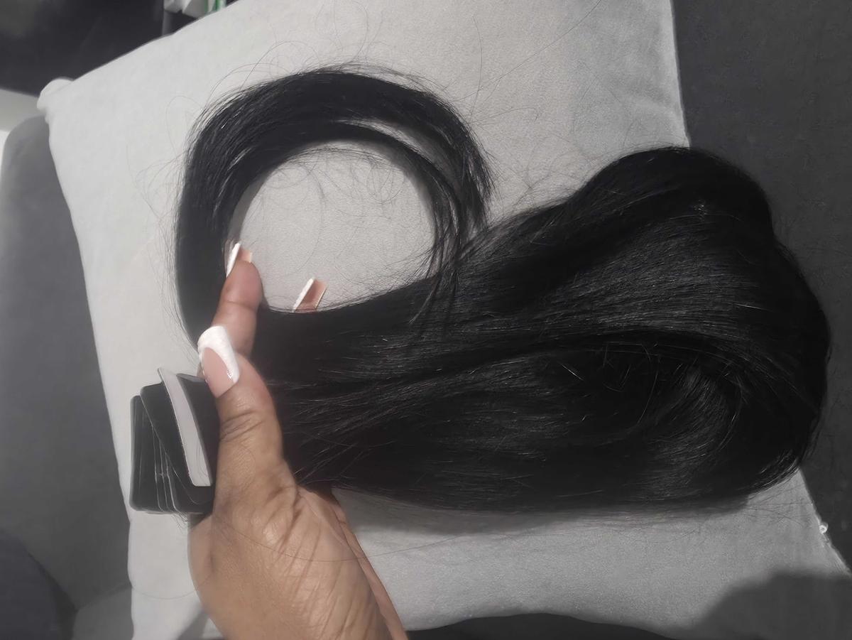 Item:  A#1-jet black, 28Inch 50G