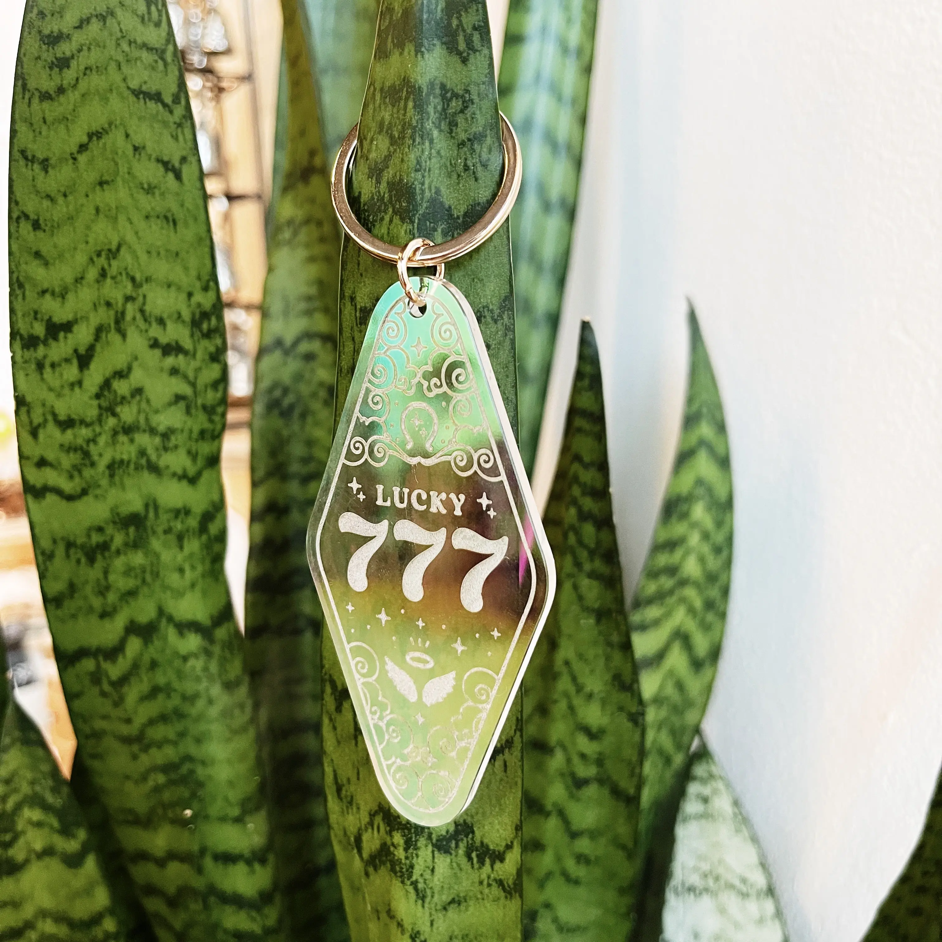 Angel 777 Motel Keychain