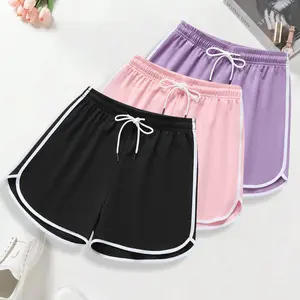 Women’s shorts with three drawstrings, casual women’s shorts suitable for spring and summer, perfect for leisure or exercise.