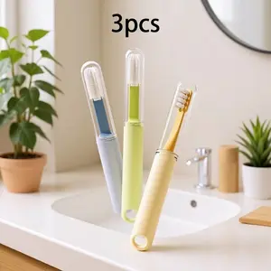 3-Piece Pet Toothbrush Set, Dual-Head Soft Bristles, Ideal for Cats, Dogs, Rabbits, Hamsters, Oral Care Cleaning Tools
