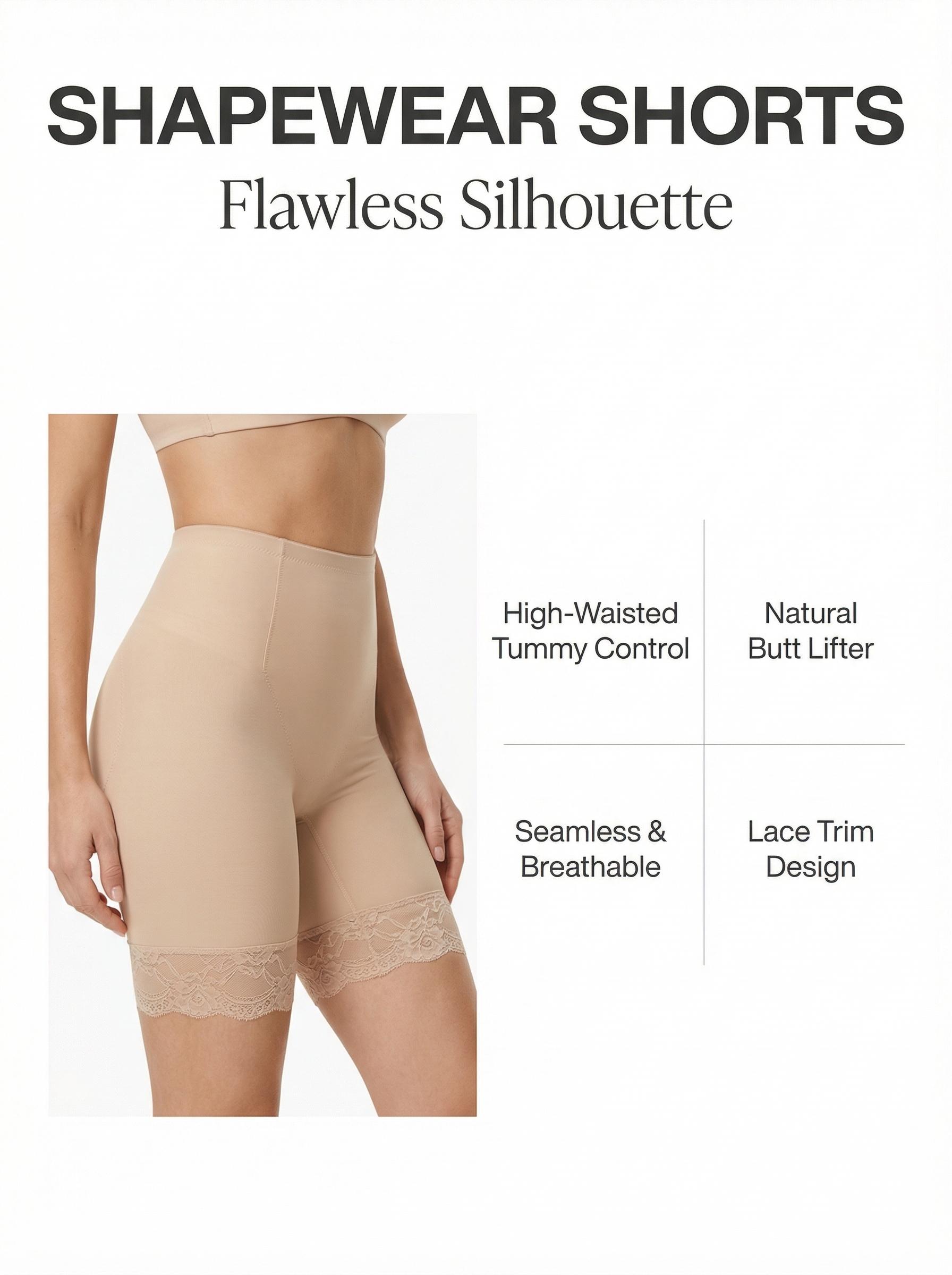 The waist-shaping underwear is elastic, breathable, and seamless with a belly control and hip lift design, providing a basic, minimalist, and multi-colored option for women to feel confident in their daily lives