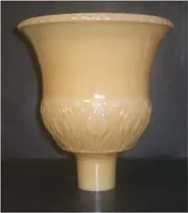 Nu Gold Acanthus Torchiere Lamp Shade | 2-3/4" Fitter | 12" | SKU 60151