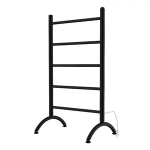 Kingston Brass  Templeton Freestanding & Wall Mount Hardwired or Plug-In Towel Warmer, Matte Black