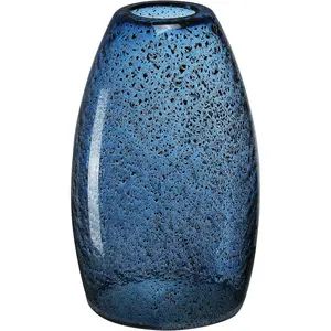 Dark Blue Seeded Glass Pendant Lamp Shade 4.72" Art Glass chandeliers Cover Mini Oval Light Shade Replacement Shade Only Light Fixtures for Kitchen  pendant light 1-Pack