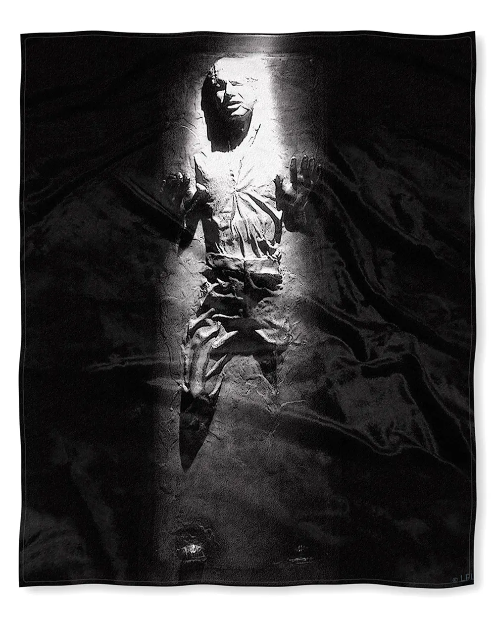 Star Wars Han Solo Frozen in Carbonite Silk Touch Throw Blanket 50" x 60" Soft Fleece Throw Blanket for Bed Couch
