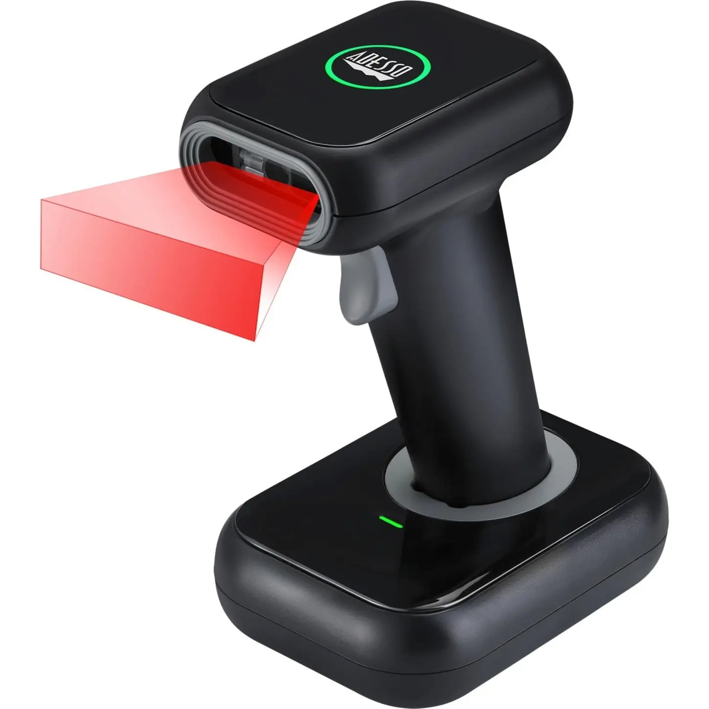 Adesso NUSCAN 2700R 2D Handheld Wireless Barcode Scanner with Charger Cradle