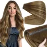 Full Shine 16 Inch Real Remy Hair Butterfly Weft Extensions - PU Quick Weaves, Human Hair Bundles, Sew In Options, Invisible Hole Design, Seamless Blend, Simple Installation, Workout-Compatible