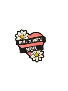 F/M15- (1)PC 1" Small Business MAMA W/Flowers Focal Bead for DIY Keychains, Wristlets, Cup Charms, Car Charms ETC