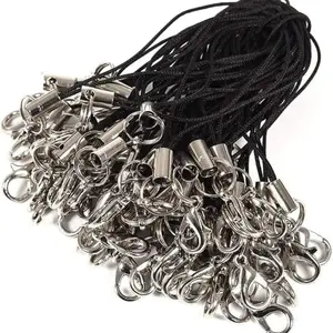 50/100Pcs Lanyard Lariat Strap Cords Lobster Clasp Rope Keychains Hooks For DIY Pendant Jewelry Making Key Ring Accessories