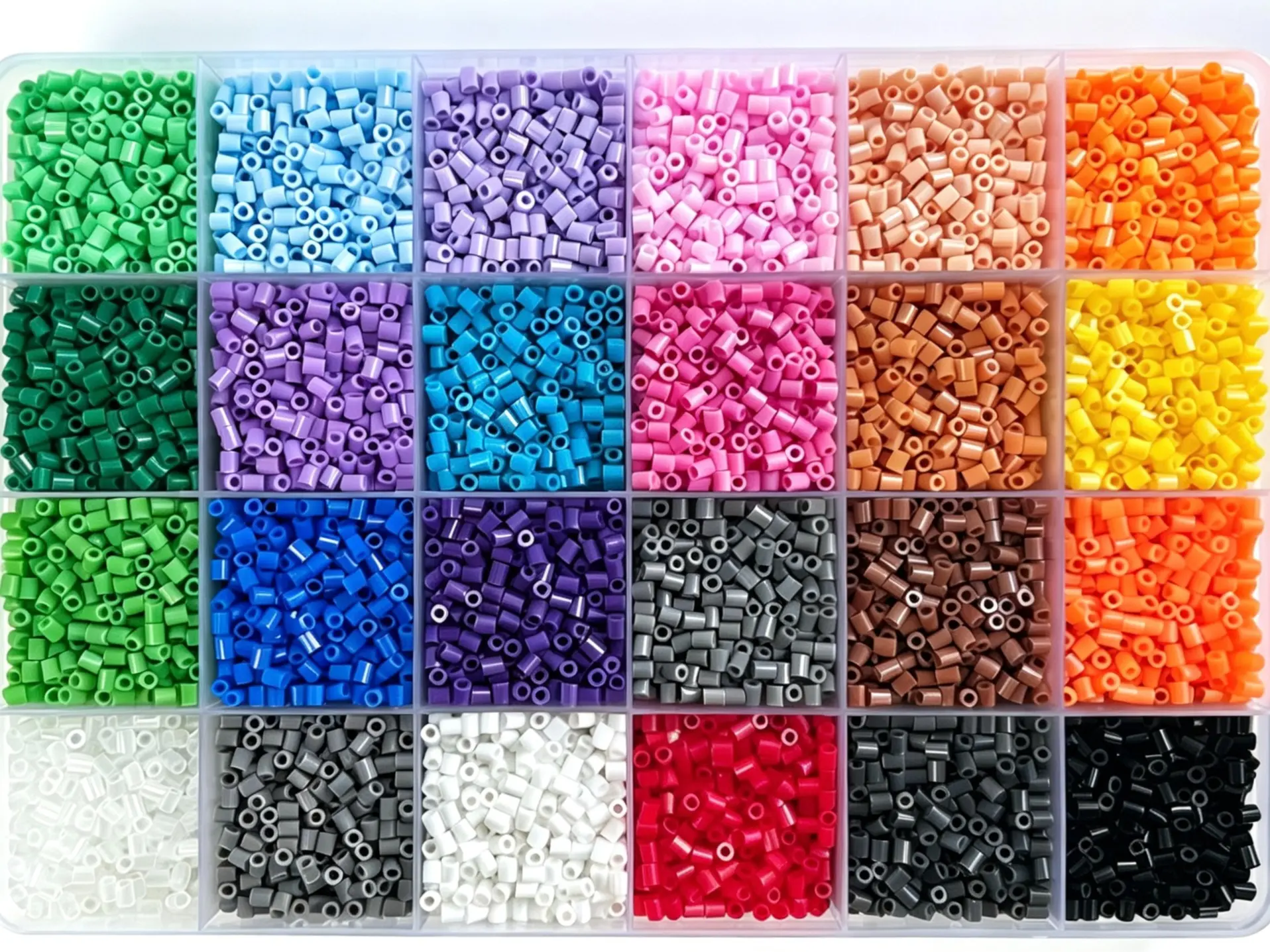 Fuse Beads Kit - 24 Colors, 11500+ Pcs, 2.6mm, for Kids 8-12, DIY Jewelry & Classroom Crafts (Toys & Hobbies Beading Kit)