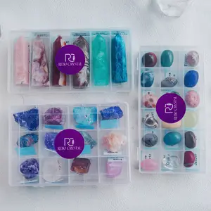 Natural Crystal Healing Gift Set【Tower/Tumble】