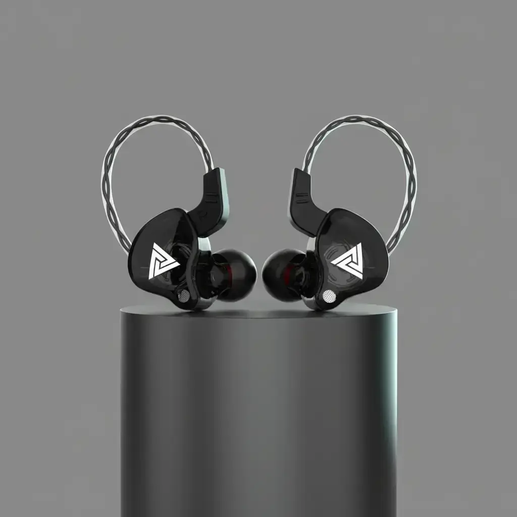 AK6 Wired Earphones, In-Ear Design with Microphone, HiFi Heavy Bass Noise-Cancelling Wired Headset for Esports Gaming and Live Streaming, High-Quality Gaming Headphones, Hifi Audio, Wired Earbuds, Wired Iem Earphones