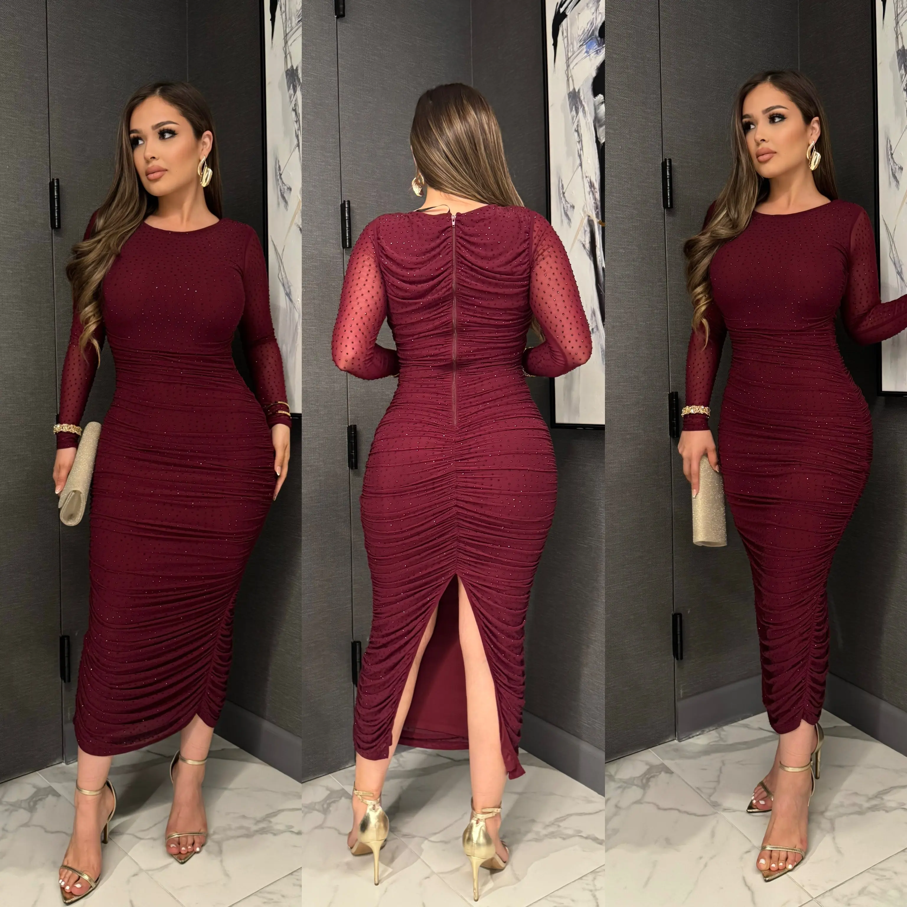 rhinestone tshirt dress - TikTok Shop