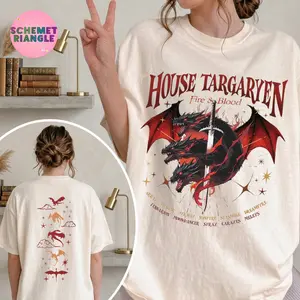 HOTD Shirt, House of the D Crewneck, GOT Shirt, Meleys, Dragon Lovers T-shirt, Targaryen T-shirt, Team Black, Book Lover Gift