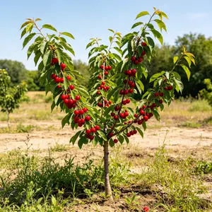 （LZ#FF）Cherry Tree Plant – Sweet Cherry Fruit Tree Seedling for Outdoor Garden, Backyard & Patio, Easy Care Home Gardening Plant, Potted or In-Ground Growing