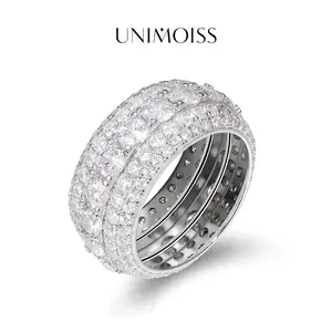 UniMoiss Layered Eternity Ring Moissanite Ring Jewelry Perfect Gift