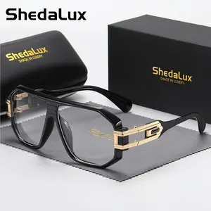 ShedaLux Unisex Metal Oversized Fashion Cool glasses