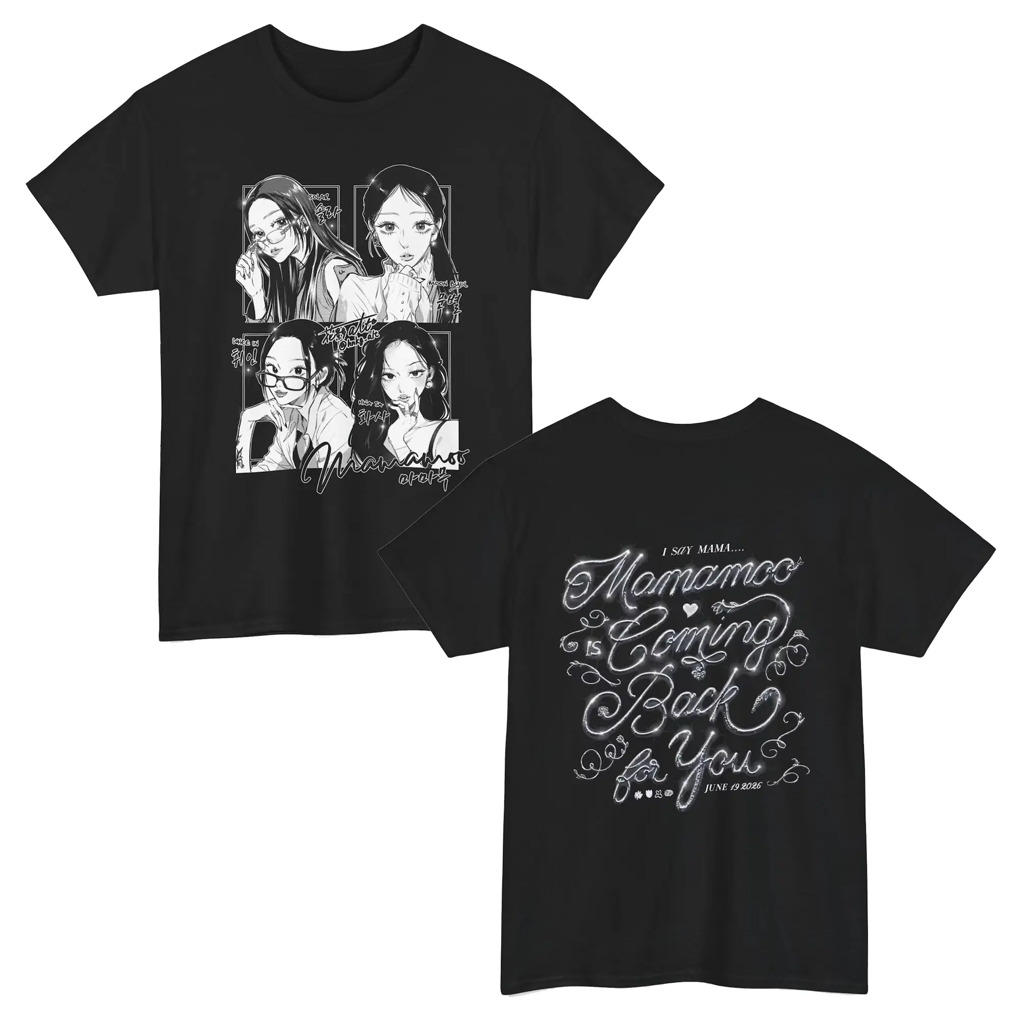 MAMAM00 4WARD Tour 2026 Concert T-Shirt | Fan Made MOOMOO Design on Unisex Cotton Graphic Tee | MOOBLE Fundraiser Merch