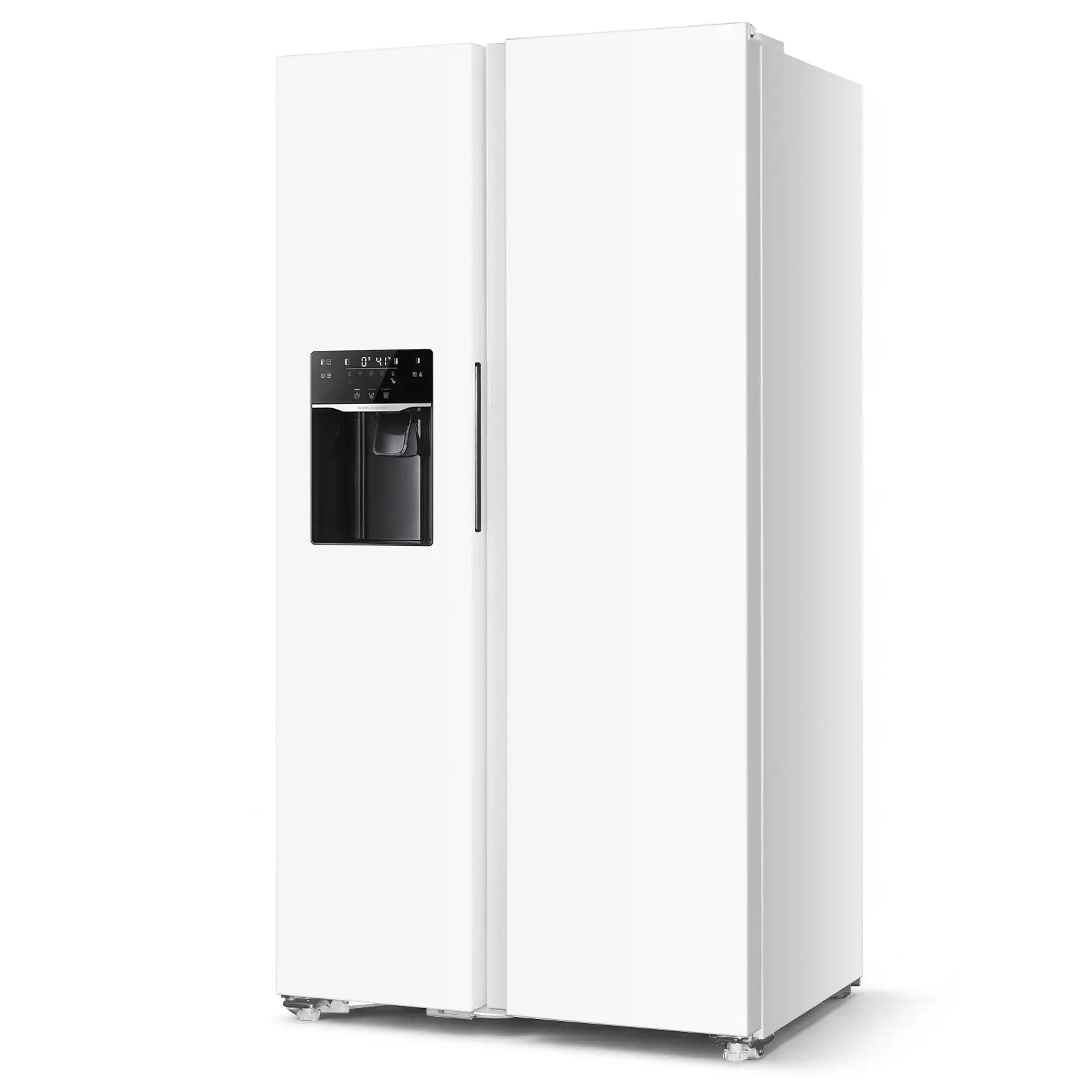 Antarctic Star Total No Frost Upright Freezer & Refrigerator Combo with Automatic Ice Maker & Water Dispenser, 21.6 cu ft Large Capacity, DC Centrifugal Fan Cooling, Electronic Control, Child Lock, Door Alarm for Home Kitchen Garage summerwins