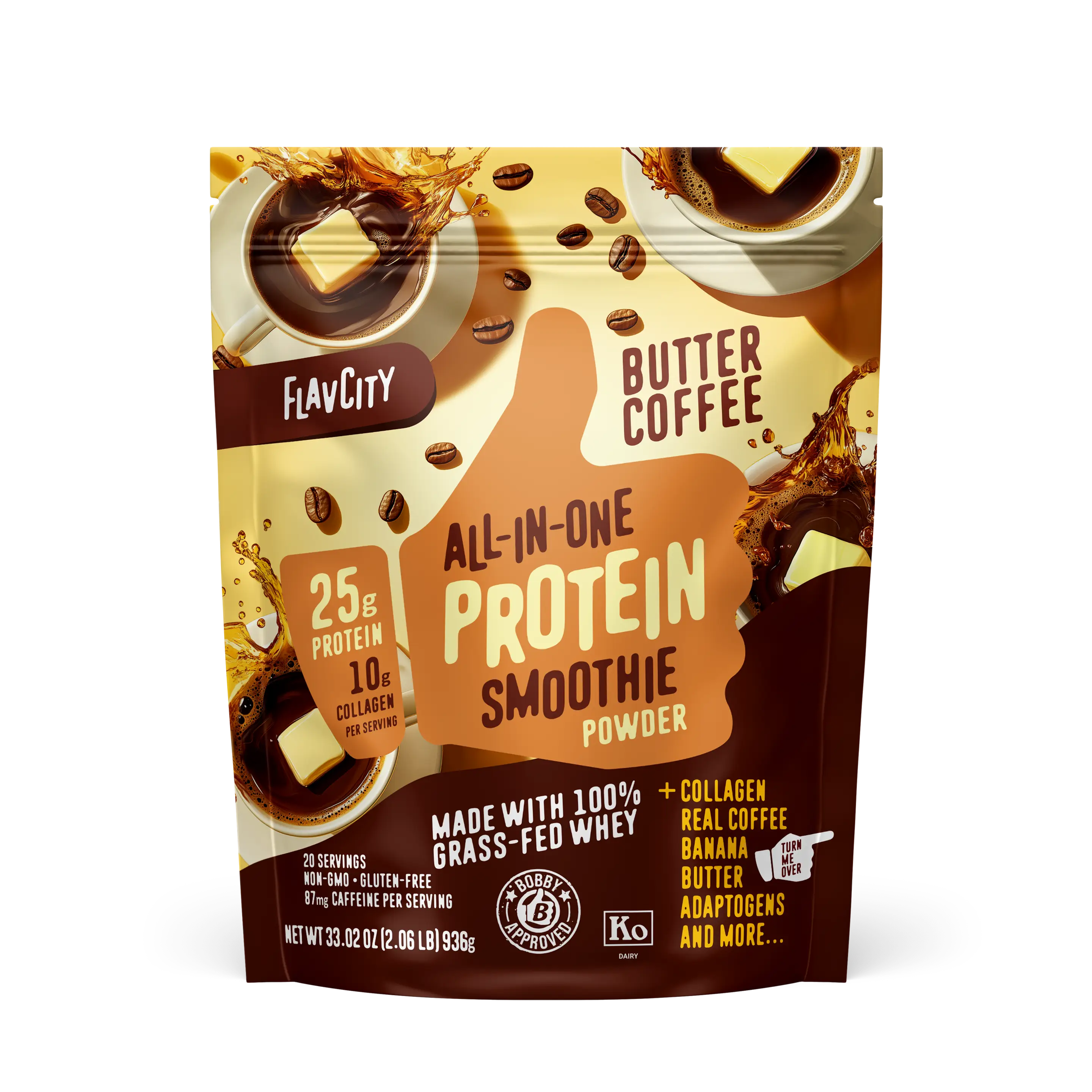 Butter Coffee Protein Smoothie Beverage