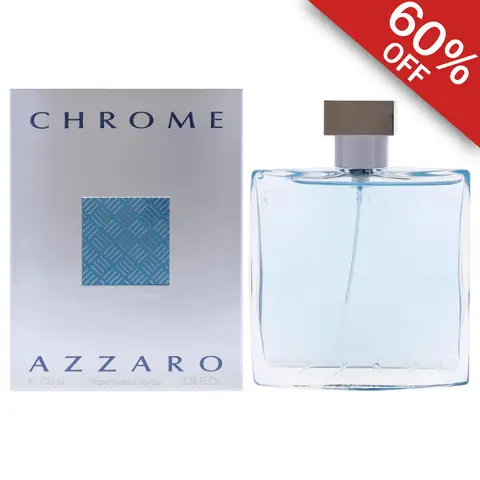 Chrome by Azzaro, 3.38 oz Eau De Toilette Spray for Men