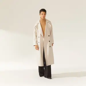Elise Cashmere-Wool Trench Coat