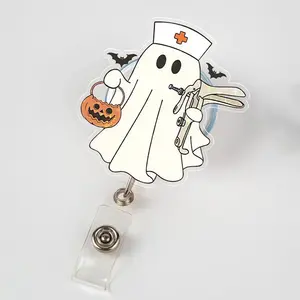 OBGYN Nurse Halloween Badge Reel, Pappy Halloween, Funny Obstetrics Nurse Shirt, Labor And Delivery Nurse Gift