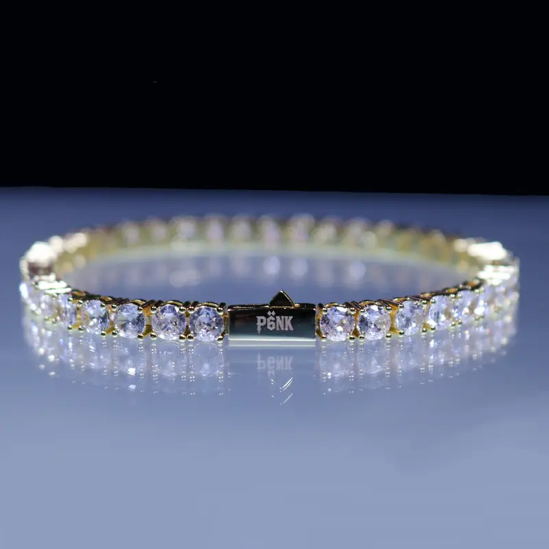 P6NK Tënnis Bracelet - Silver, Gold