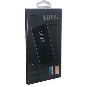 Black Frame Galaxy S10 Plus Tempered Glass 3D Clear