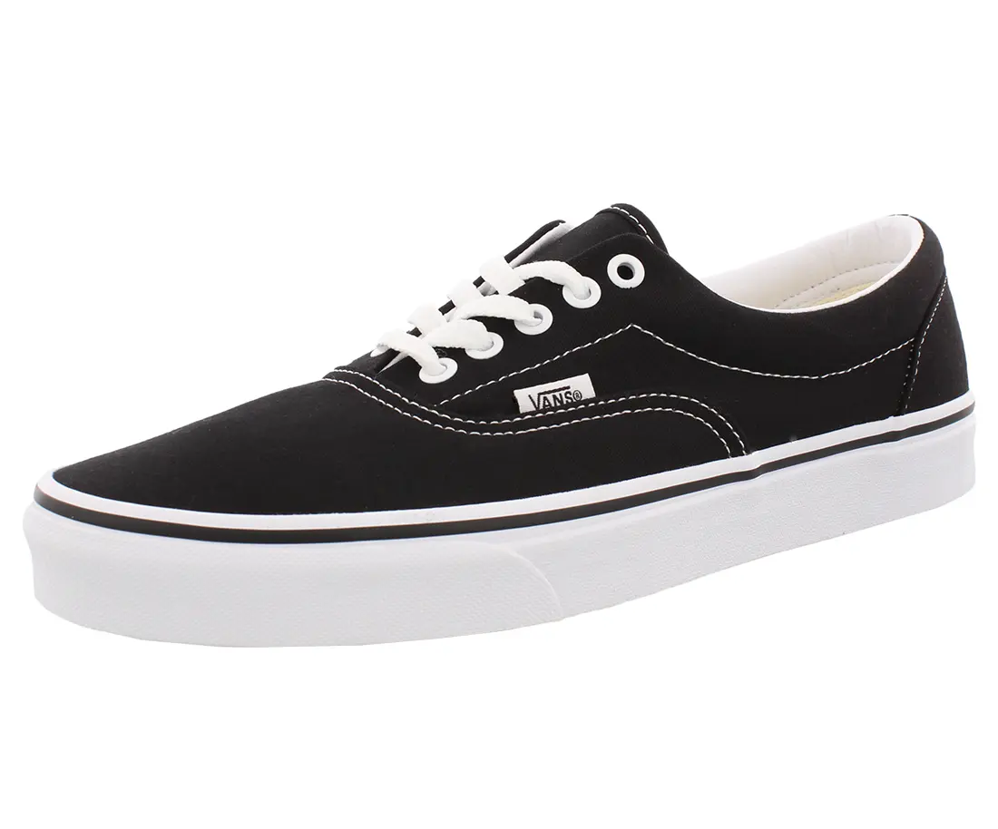 VANS Era Classic Men's Low-Top Canvas Sneaker, Lace-up Casual Footwear with Padded Collar and Signature Waffle Outsole, Sports Shoes