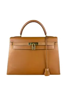 Pre-owned HERMÈS na Shoulder Bags Hermes Kelly 32 Sellier Epsom Gold Handbag 1995