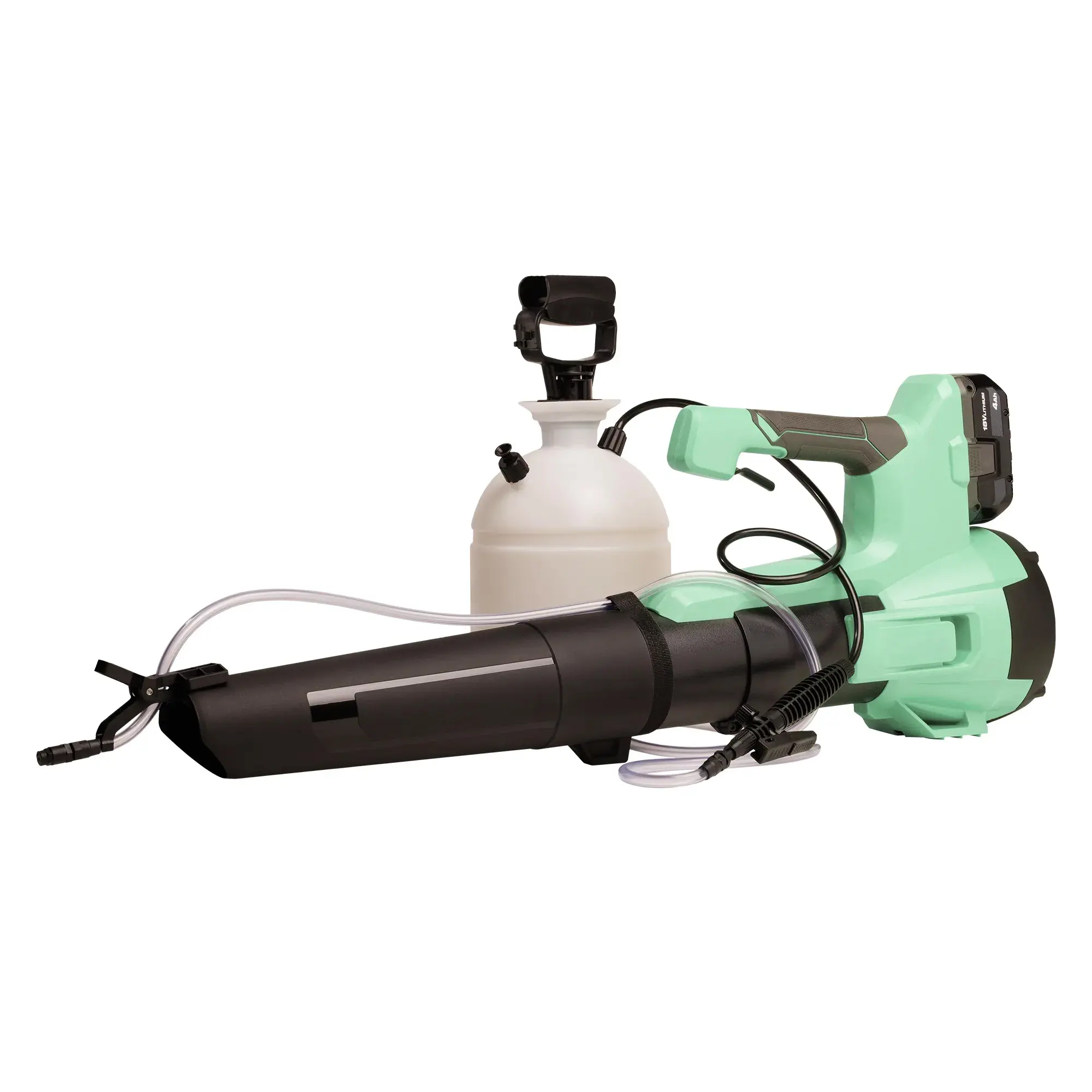MisterSkeeter DIY Mosquito & Pest Control System – Portable Leaf Blower Misting Attachment with 1-Gallon Manual Pump Tank for Yards, Patios, Campsites & Outdoor Areas